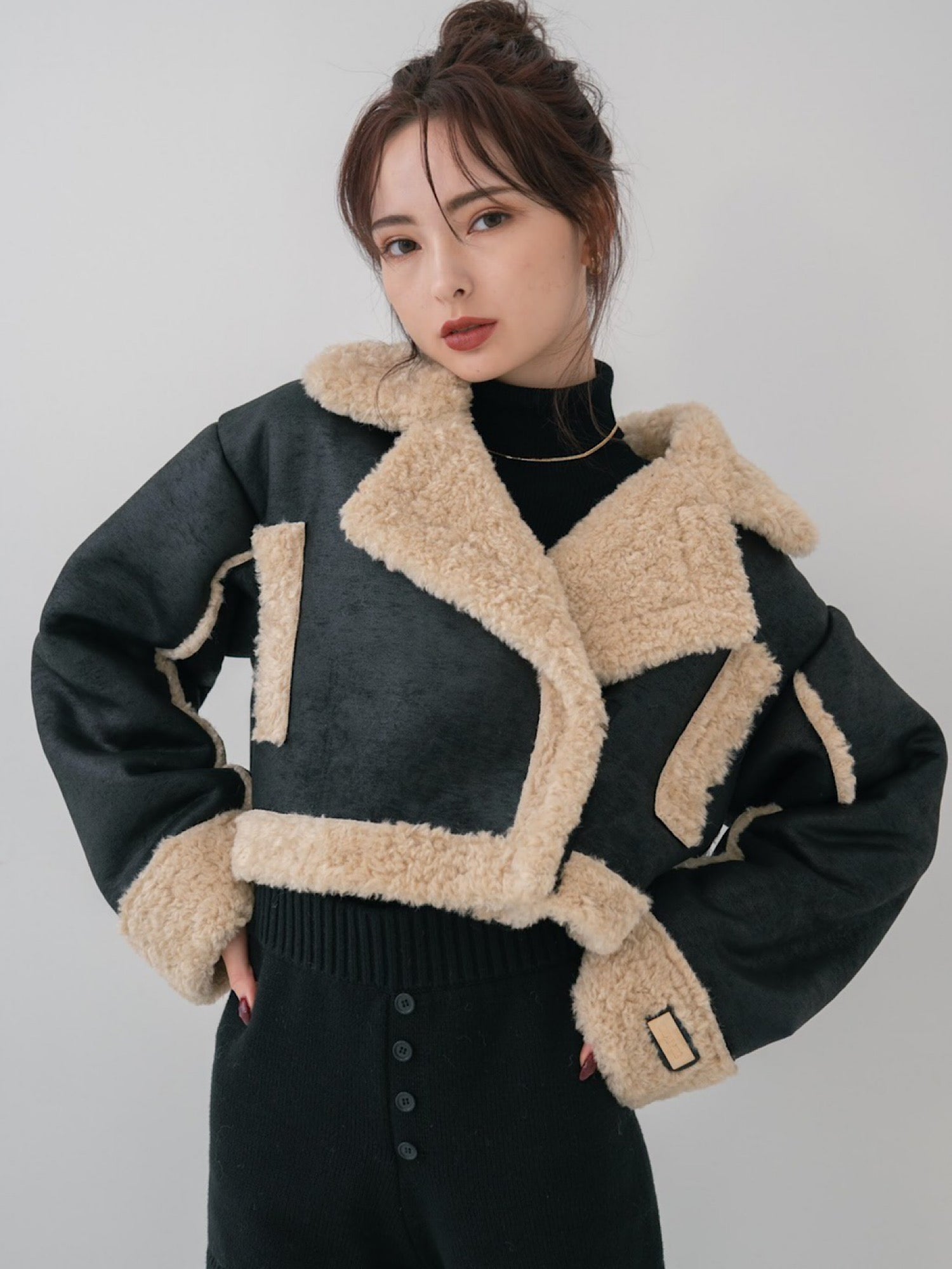 Cropped boa mouton jacket | DIANTÉ (ディアンテ)公式通販サイト