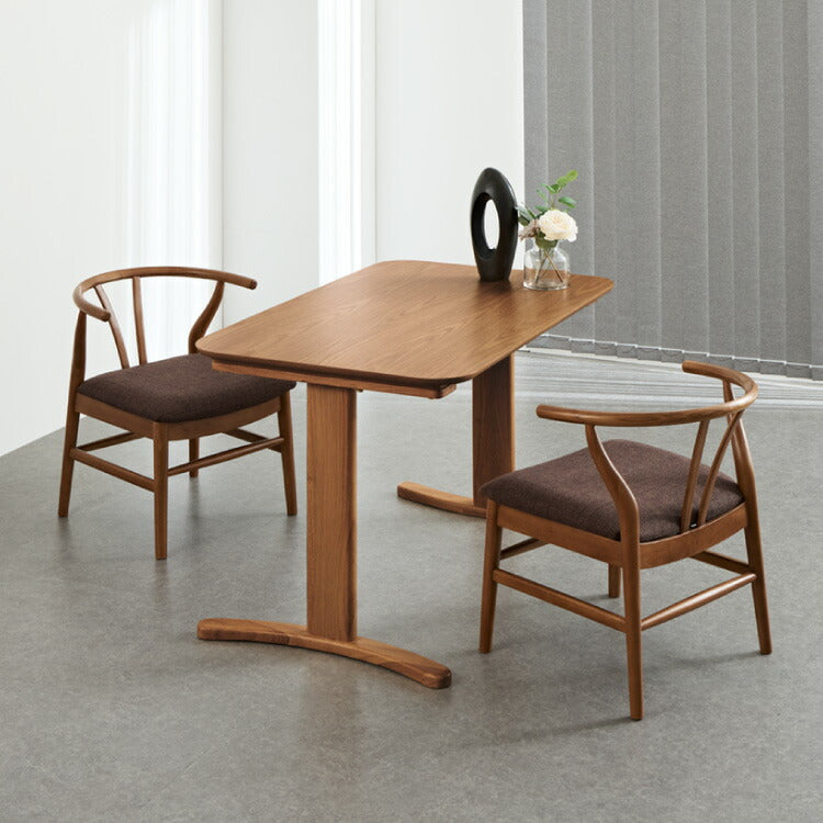 高さ65cm ダイニングテーブル 110×70cm T字脚 天然木 幅110 奥行き70