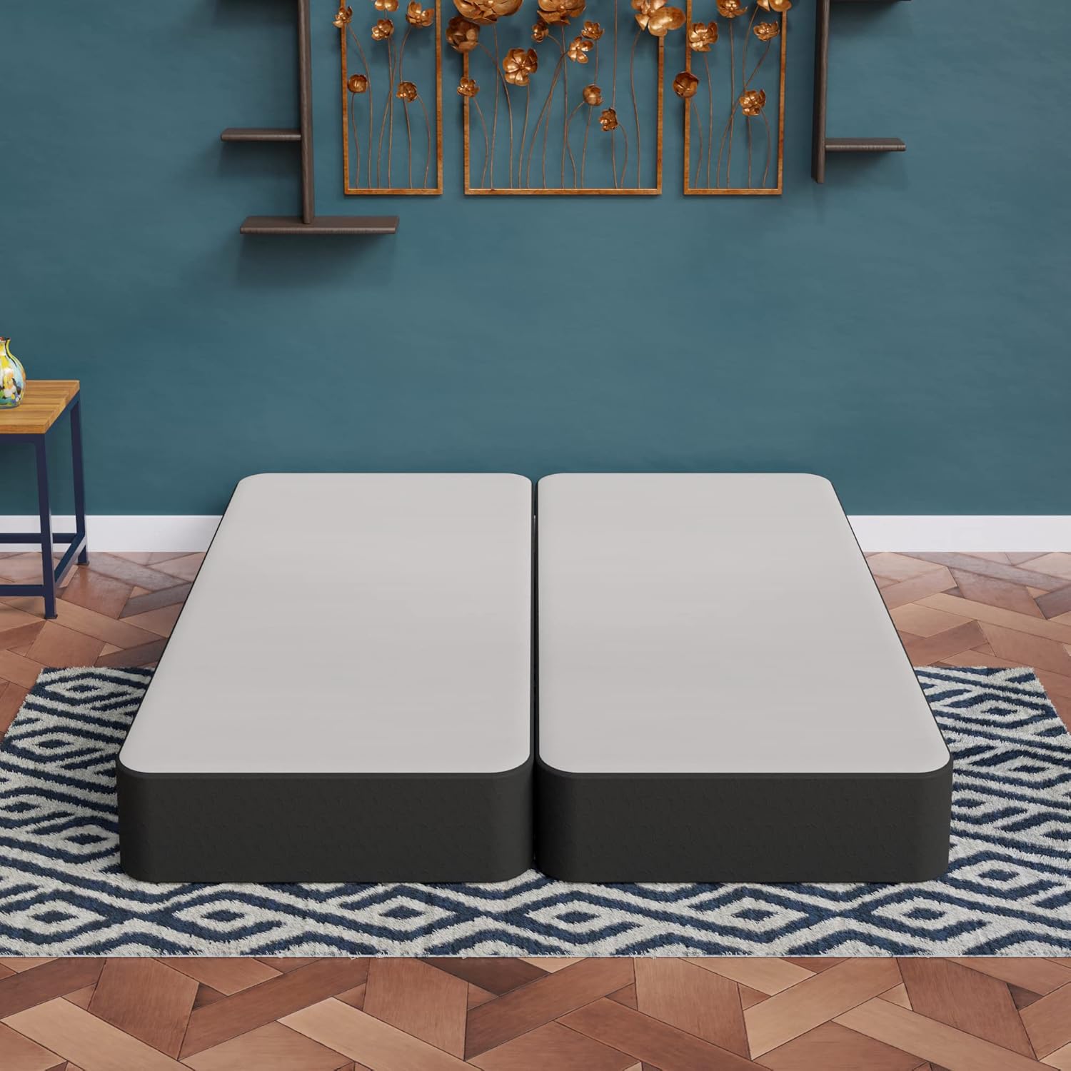 8-Inch Sturdy Split Box Spring for Mattress Support-Durable for