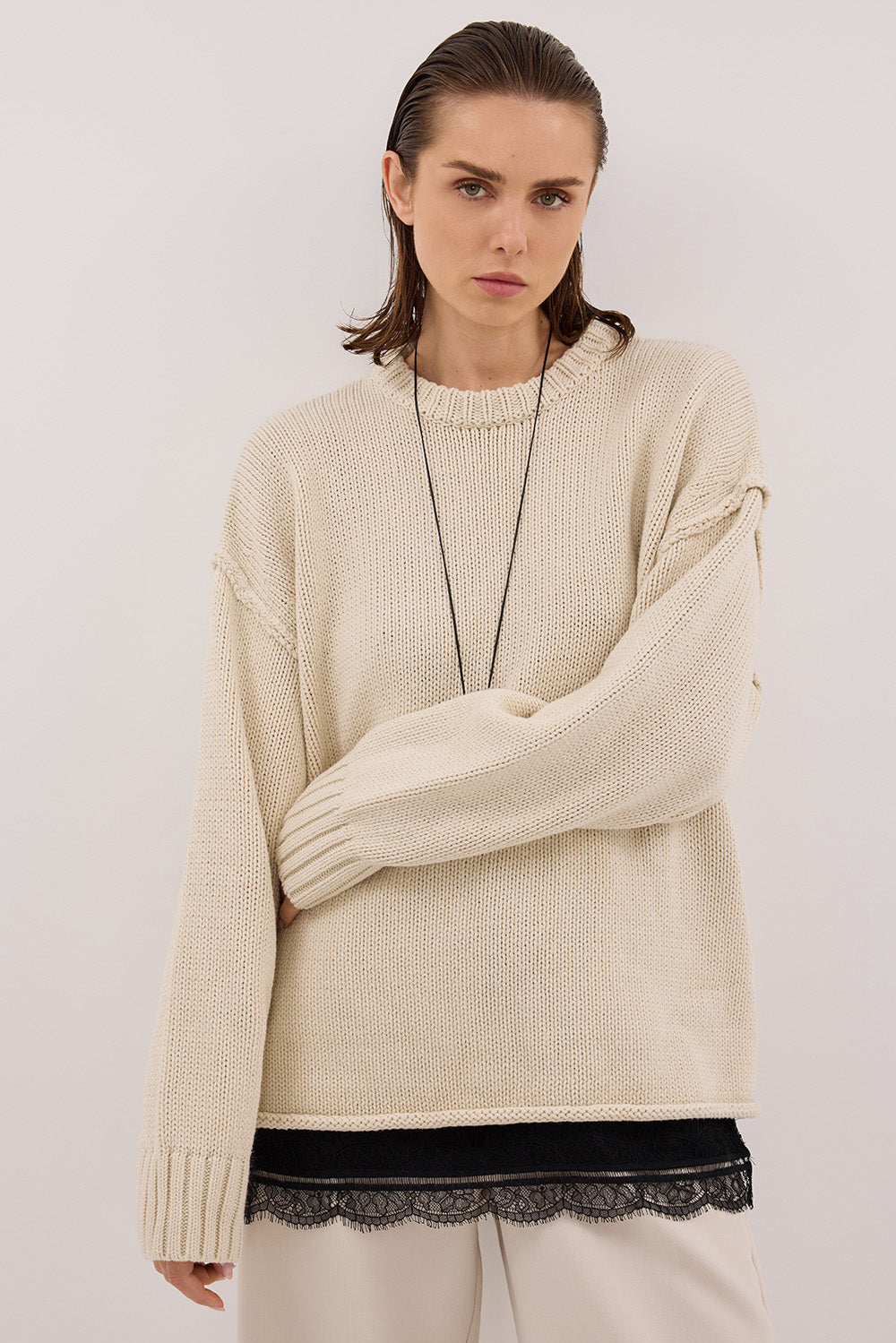 ROY PLASTER LONGLINE KNIT JUMPER – DISSH