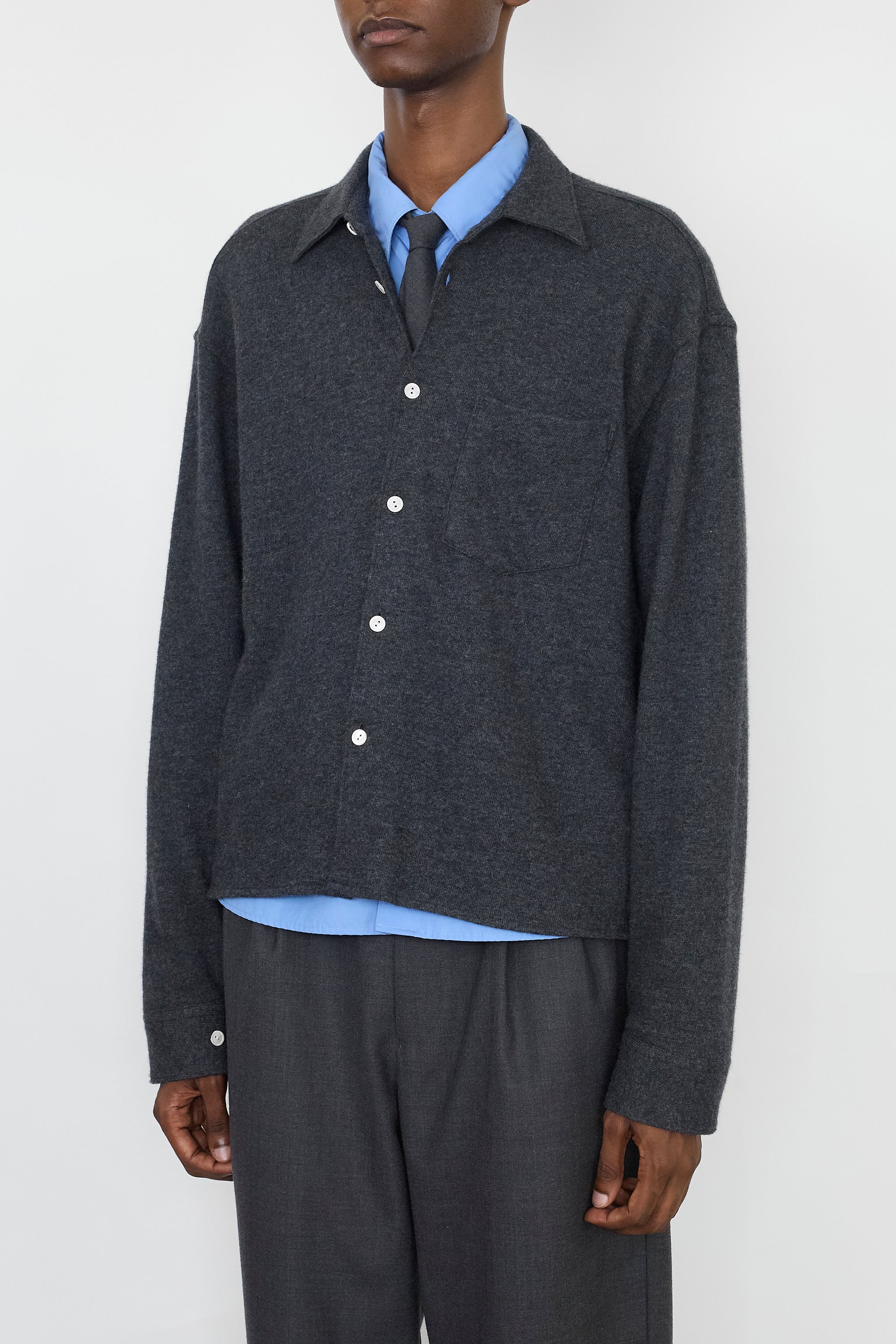 NTRUL CLASSIC KNIT SHIRT GRAY – DISSONANCE