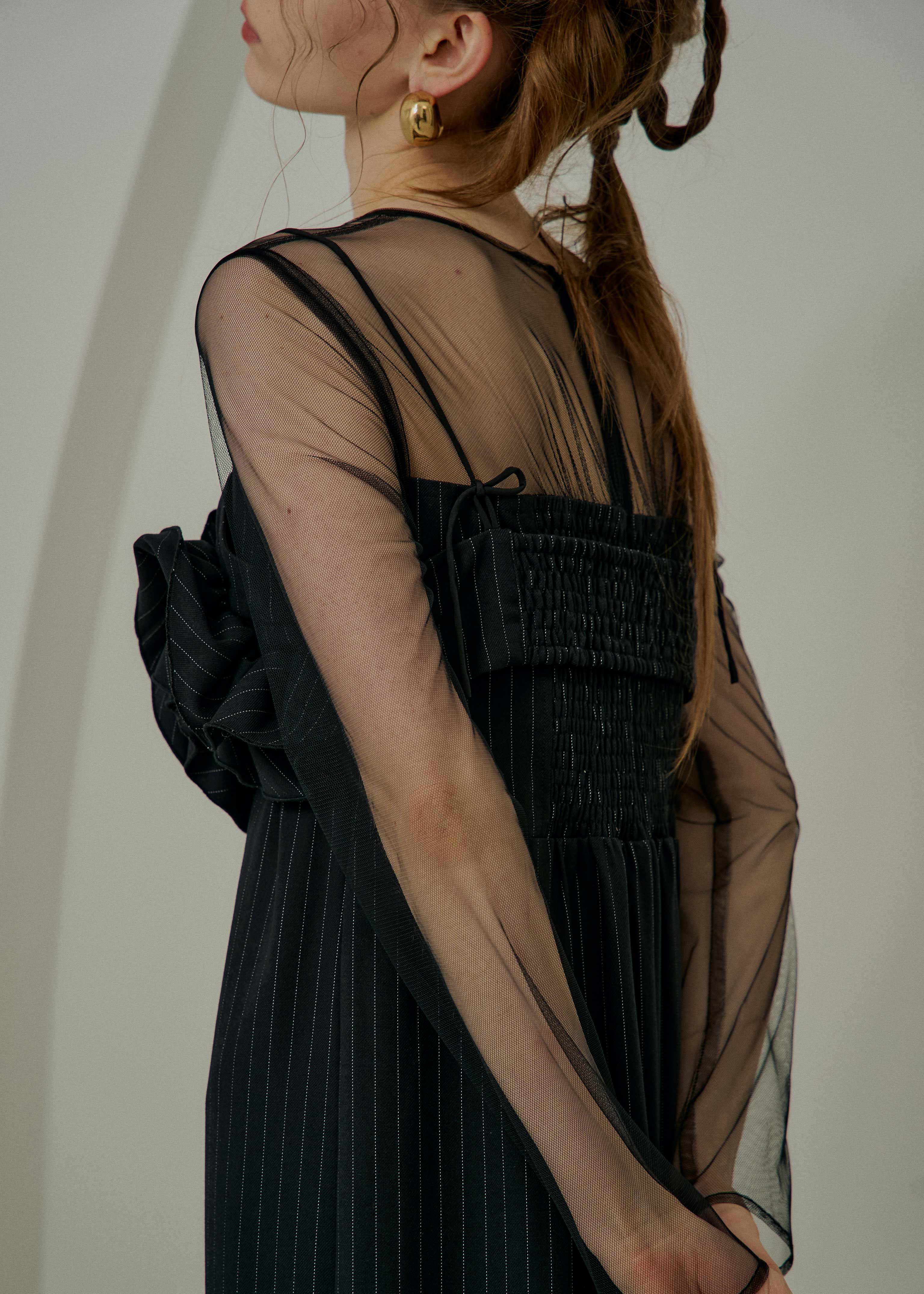 Wavy frill bustier stripe dressのドレス|Dorry Doll / LE'RURE