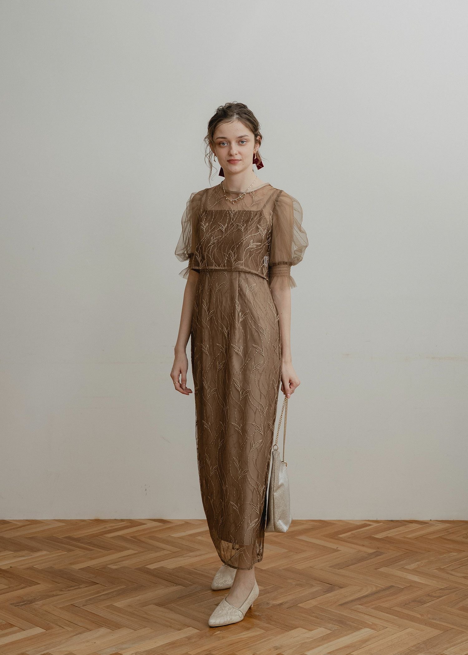 リーフレースセットドレス|DorryDoll