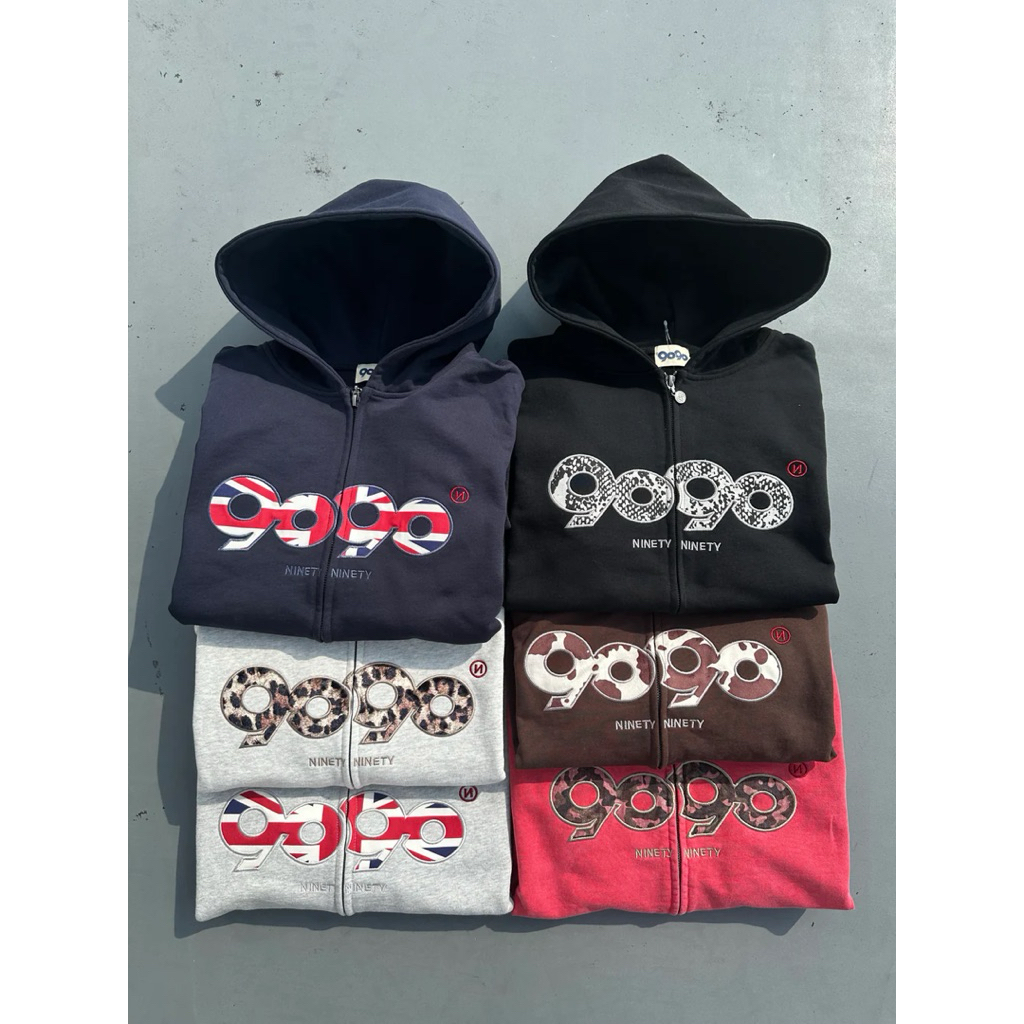 9090 OG Logo Assort Zip Hoodie | 蝦皮購物