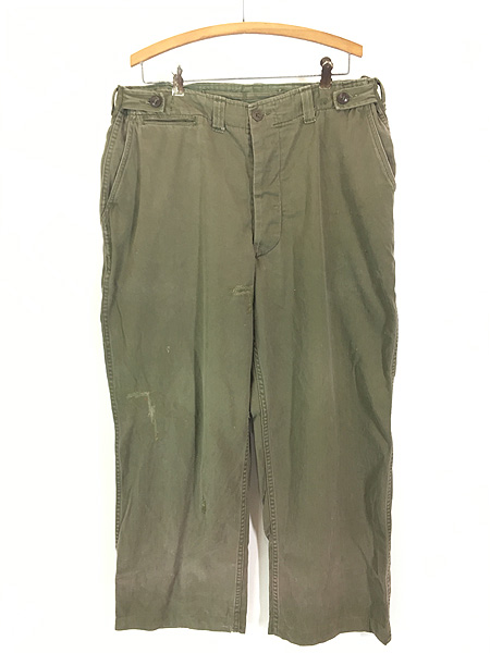 古着 40s 米軍 US ARMY M-43 M-45 移行期 HBT スレーキ ミリタリー