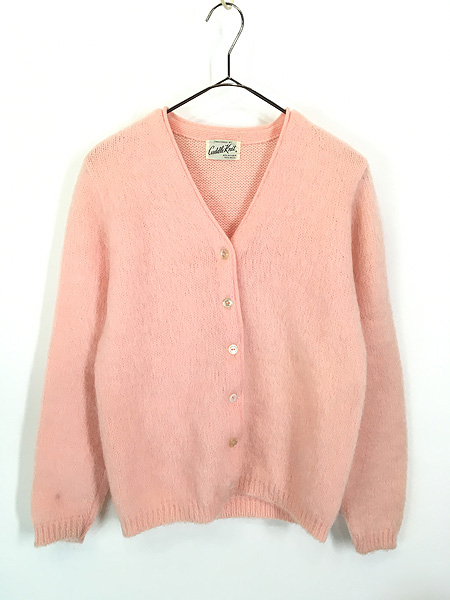レディース 古着 60s Cuddle Knit 無地 ソリッド モヘア ウール ニット
