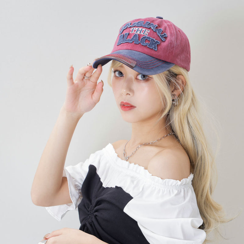 ダメージ加工キャップorロゴヴィンテージ加工キャップ – レディース