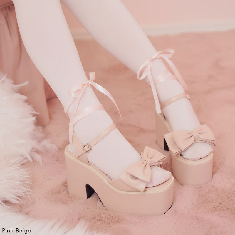 ビッグリボン厚底サンダル – レディースファッション通販の夢展望【公式】