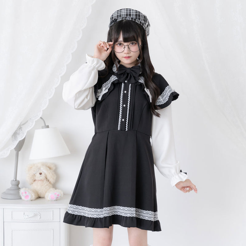 ポンチョ風袖切替ワンピース – レディースファッション通販の夢展望