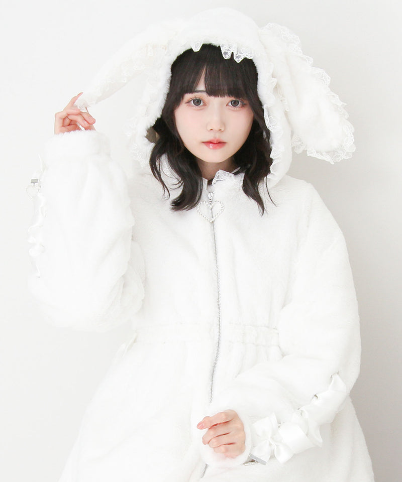 2buy20%OFFクーポン対象】選べるフードデザインフレアファーコート