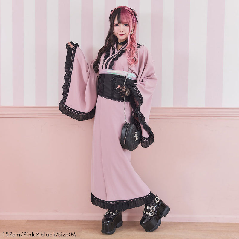 ハートレースフリルセパレート浴衣 – レディースファッション通販の夢