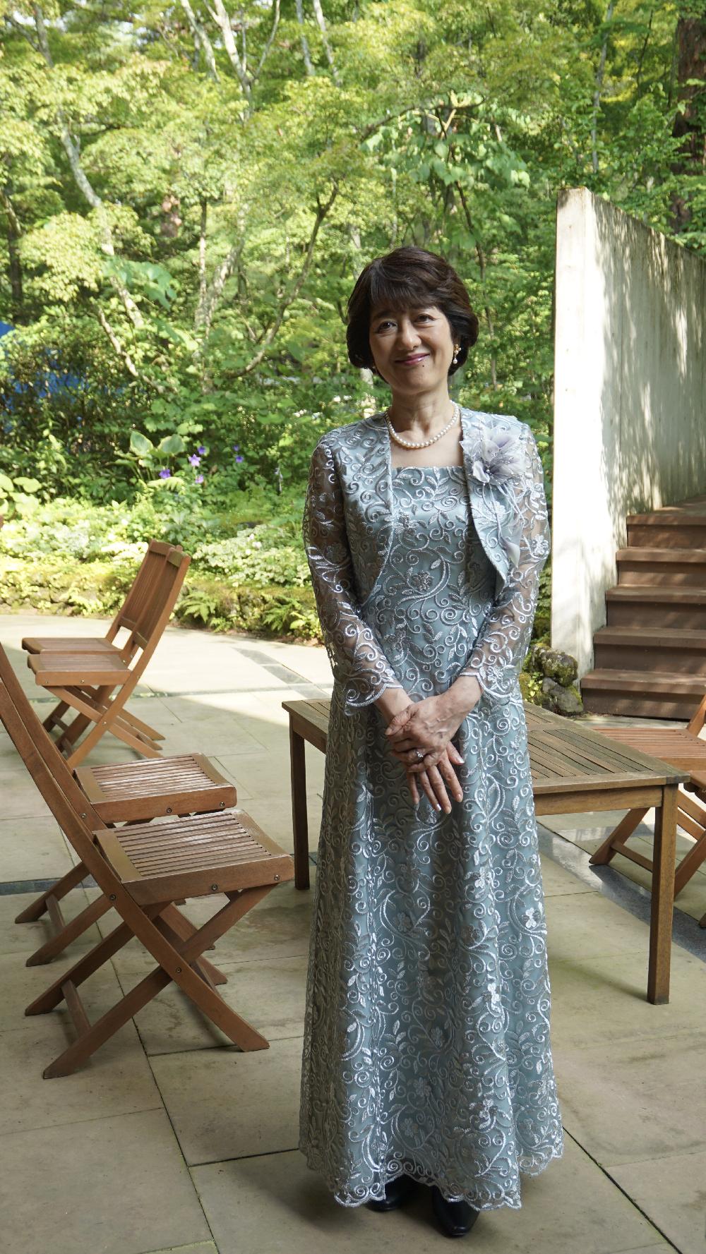 オーダー母ドレス/高級正礼装【ヘンリーガーデンドレス】刺繍が豪華な