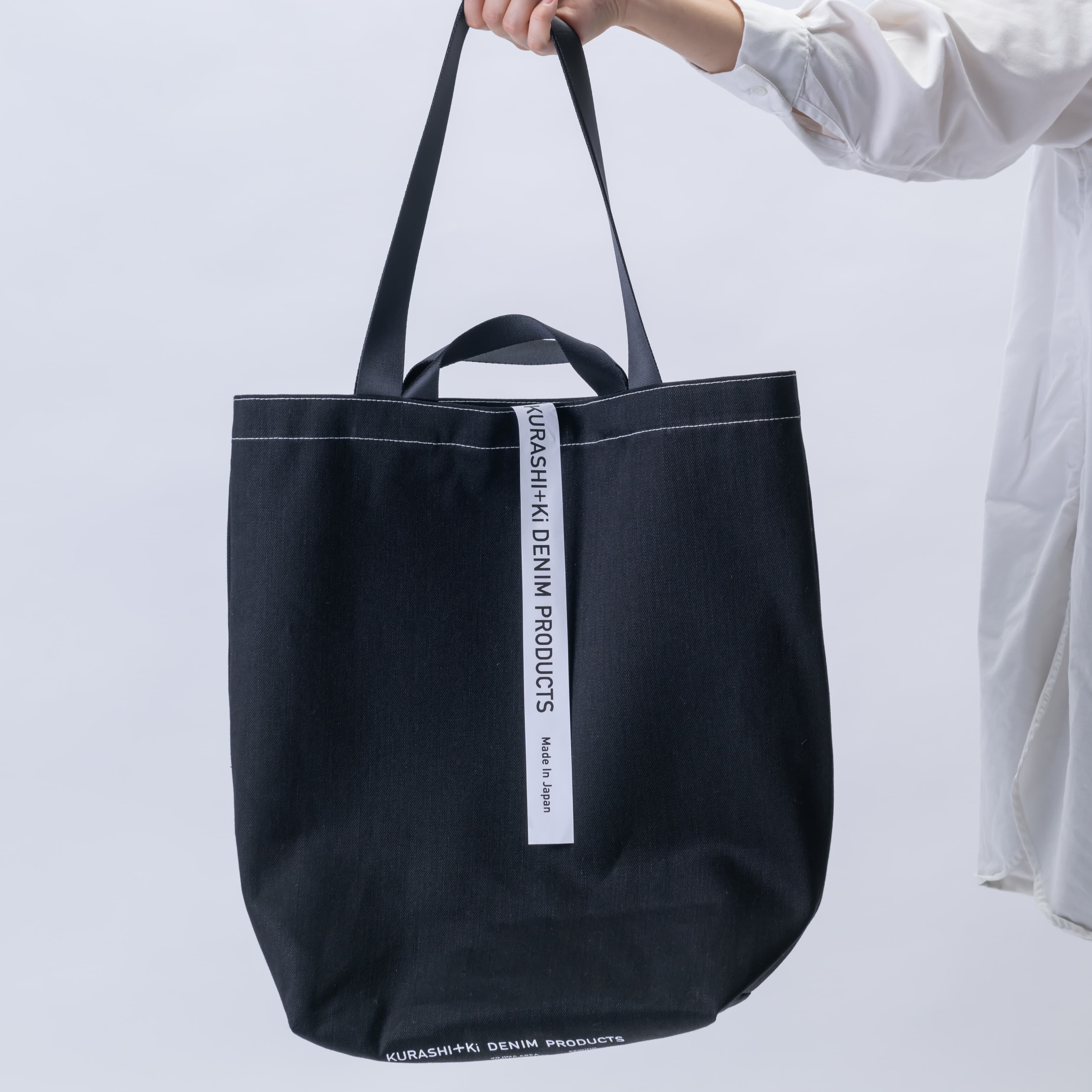 KURASHI+Ki BAG A4 BK（トート・ブラック）(ブラック): せとうちエリア