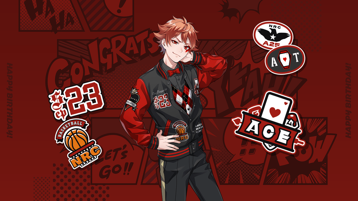 ツイステ エース アクスタ 缶バッジ カウントダウンポストカード