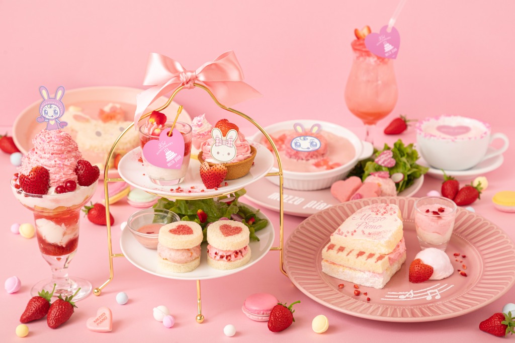 かわいいピンクのメニューやアフタヌーンティーでお祝い！mezzo piano