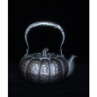 皆川堂 鎚起銅器 南瓜型水注 M063｜骨董店 のびる 古美術 骨董 和風