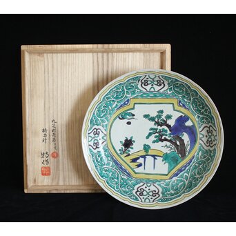 九谷焼 二代 徳田八十吉 午 馬 フィギュリン 置物 共箱 文化勲章