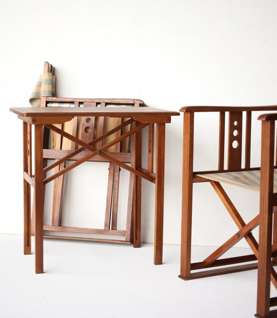 ヤマハ YAMAHA 折畳式 文化椅子/机セット T477｜骨董店 のびる 古美術