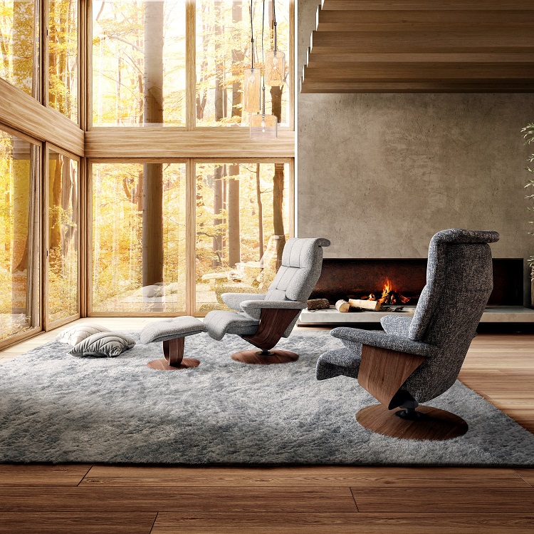 サマーセール♥Karimoku リクライニングチェア＆オットマン FC103