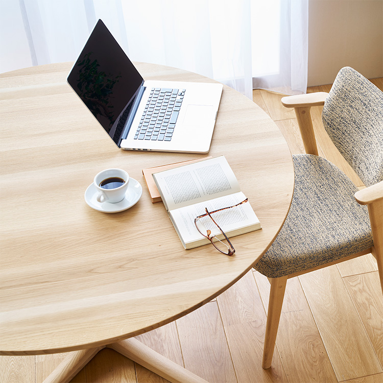 円形ダイニングテーブル 幅110cm DW3911 モカブラウン 通販 | 【公式