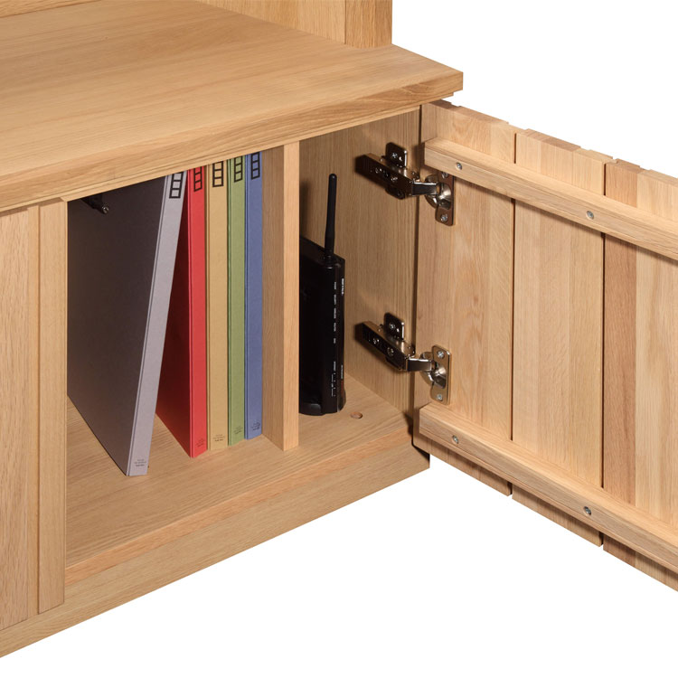 キャビネット（ガラス扉） 幅61cm QT90E ピュアオーク 通販 | 【公式