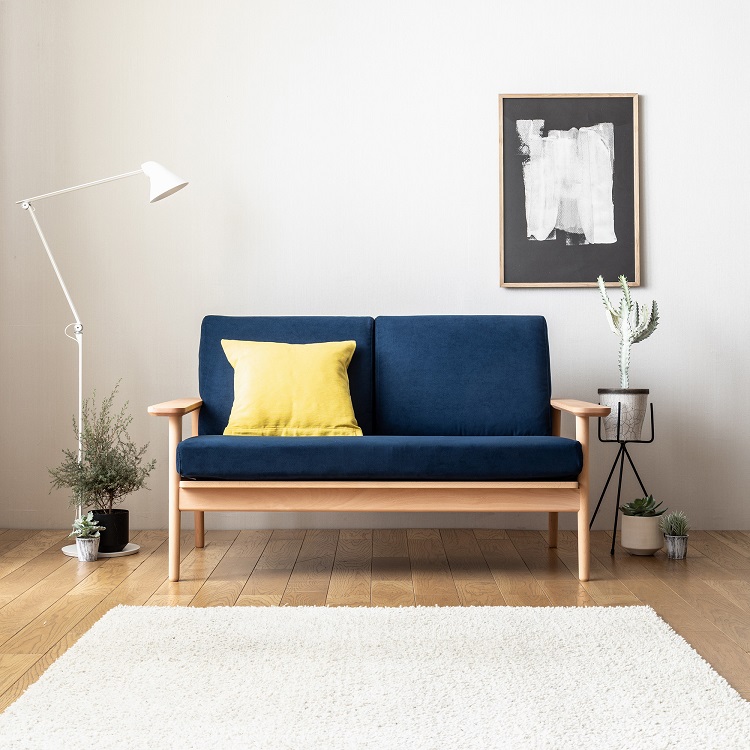 カリモク家具 木製ソファ ディナミカ 2人掛椅子ロング カリモク家具（KARIMOKU FURNITURE） カリモク ソファ 2人掛椅子ロング