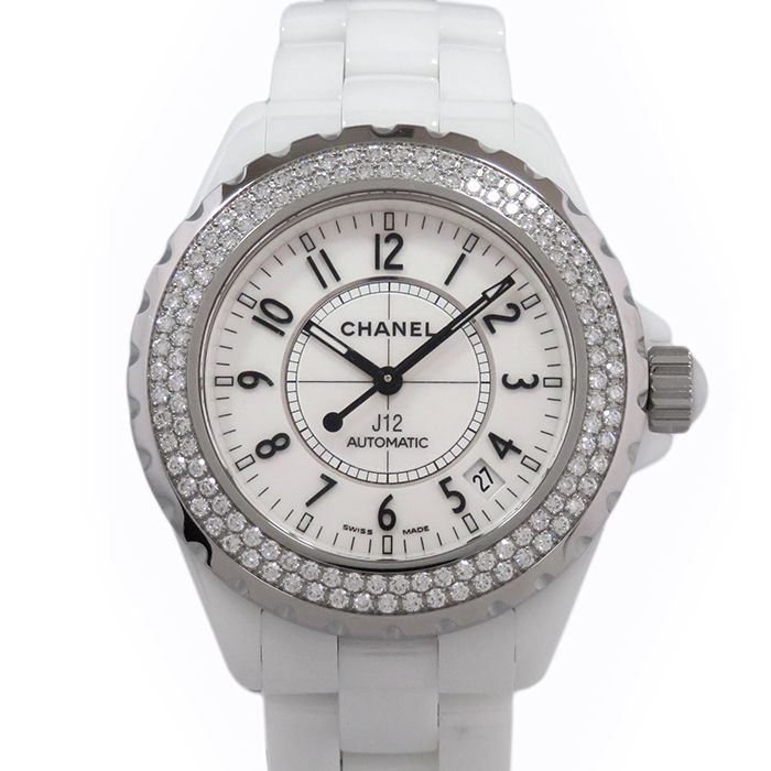 新品] シャネル J12 H0969ホワイト セラミック デイト表示 | ゆきざき