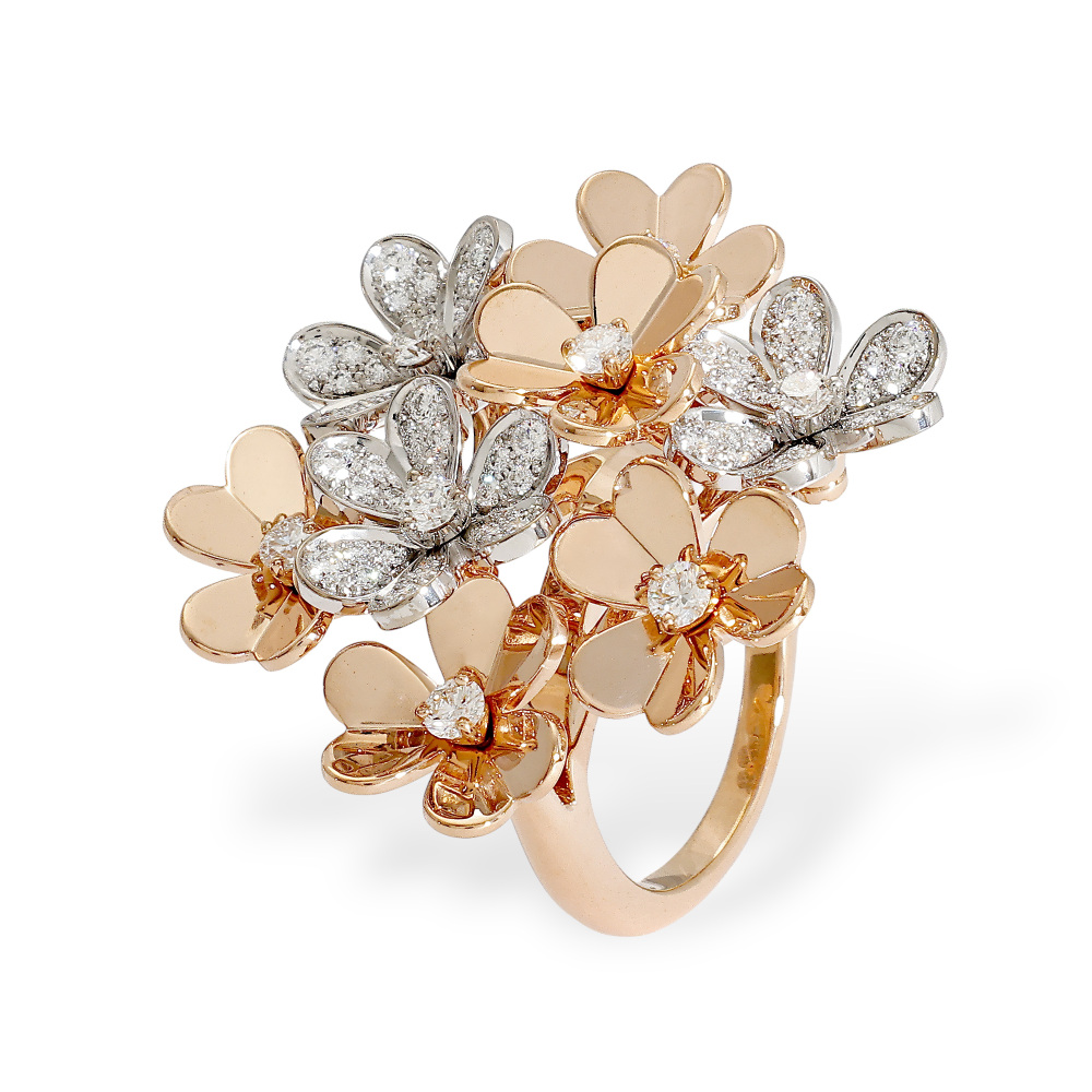 中古] ヴァンクリーフ&アーペル フリヴォル 8フラワー リング