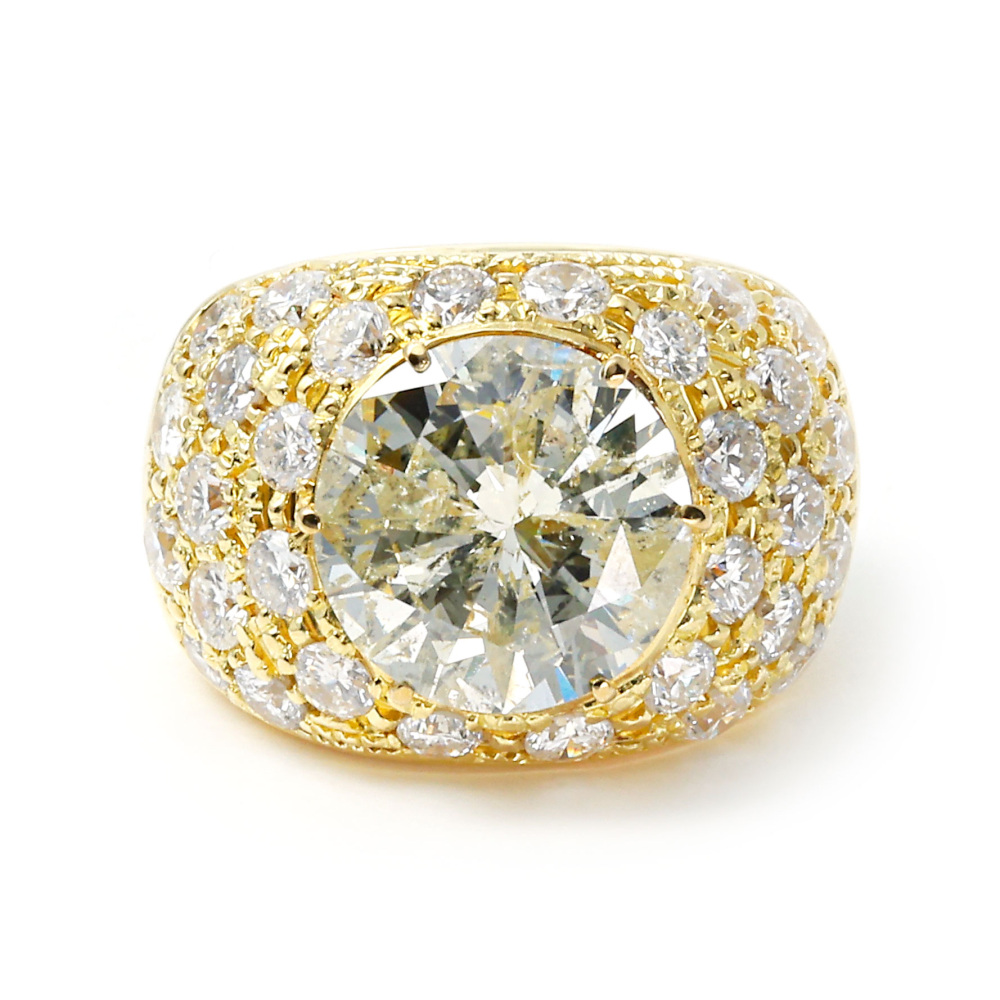 K18イエローゴールド ダイヤモンド リング J210156 | ユキザキセレクト