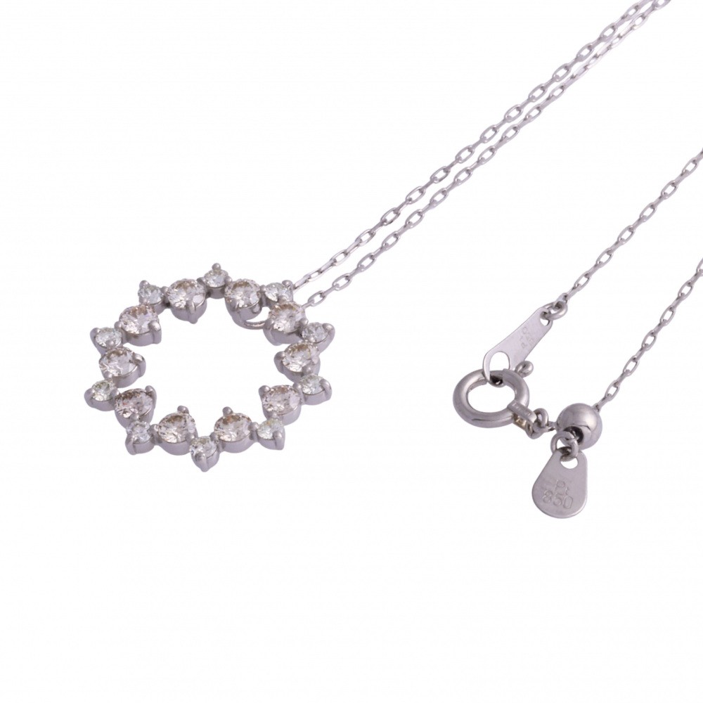 プラチナ850 プラチナ950 ダイヤモンド ネックレス J343290 | ユキザキ