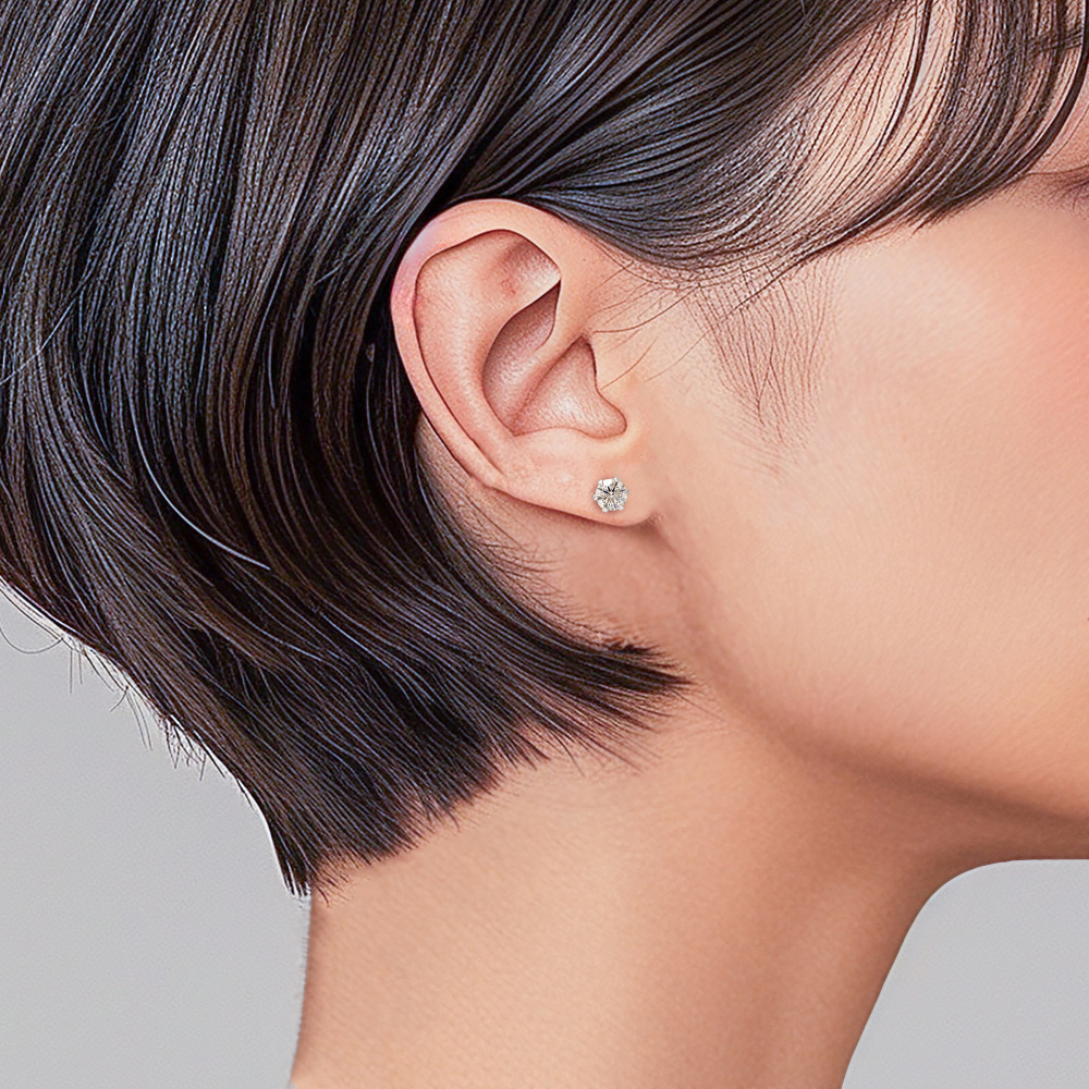 プラチナ900 ダイヤモンド ピアス J379512 | ユキザキセレクトジュエリー