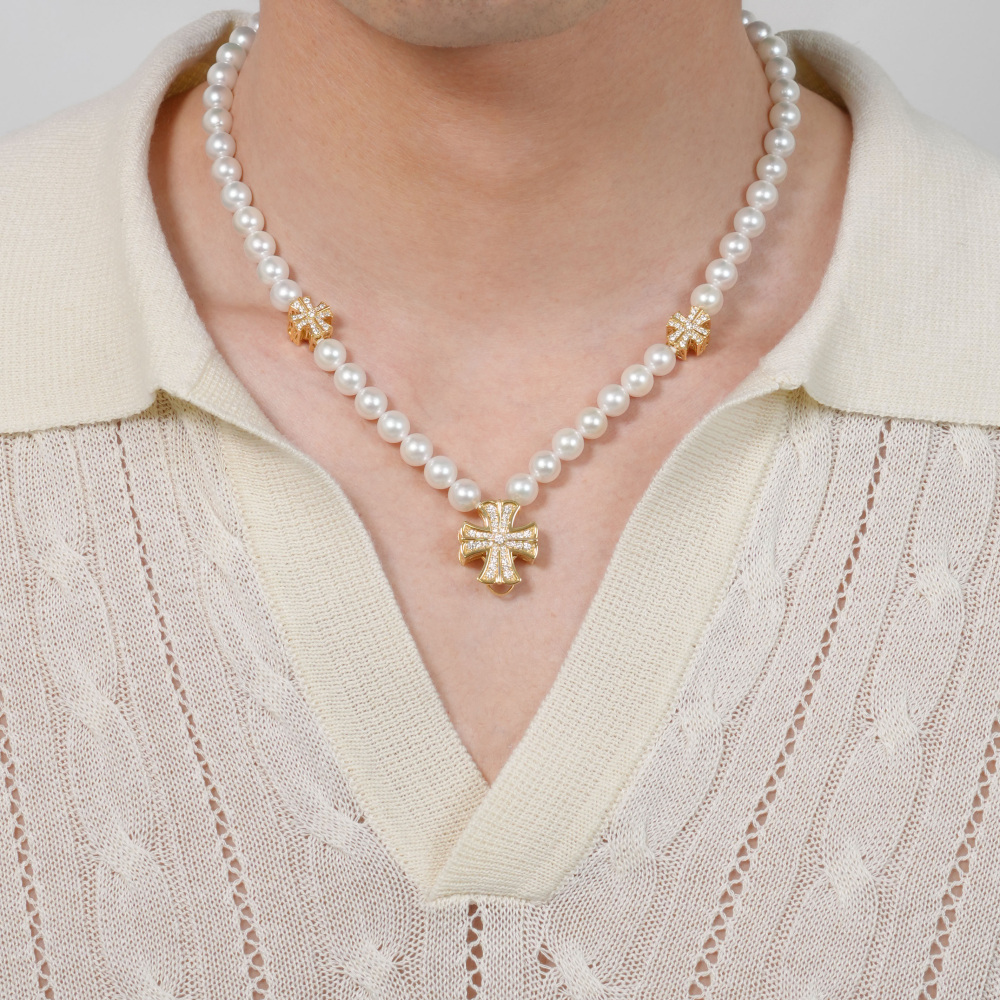 ゆきざき K18 ダイヤモンド ダブルトップ ペンダント ネックレス YG