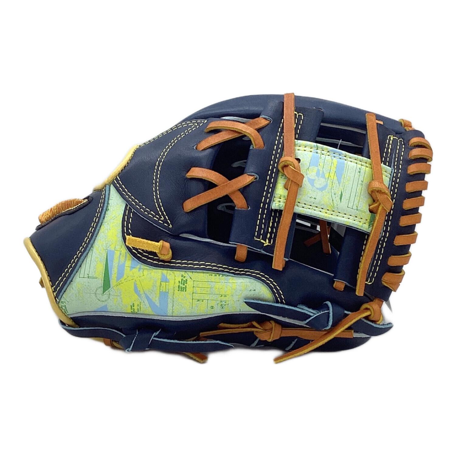 MIZUNO PRO (ミズノ プロ) 軟式グローブ SIZE 9 ネイビー 保存袋付き