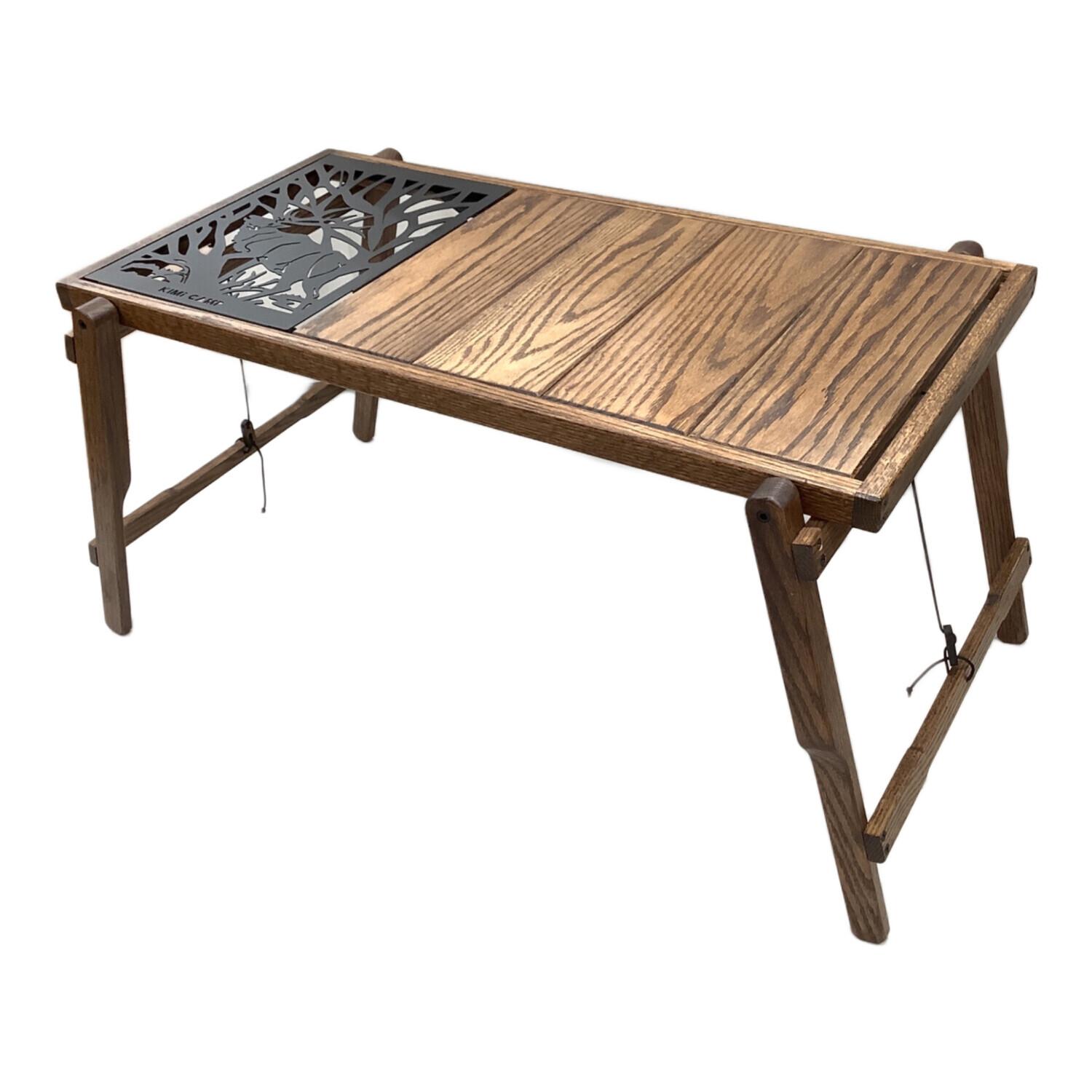 KIMICAMP ゼブラテーブル アイアンプレート IT05 セット 美品 ゼブラ