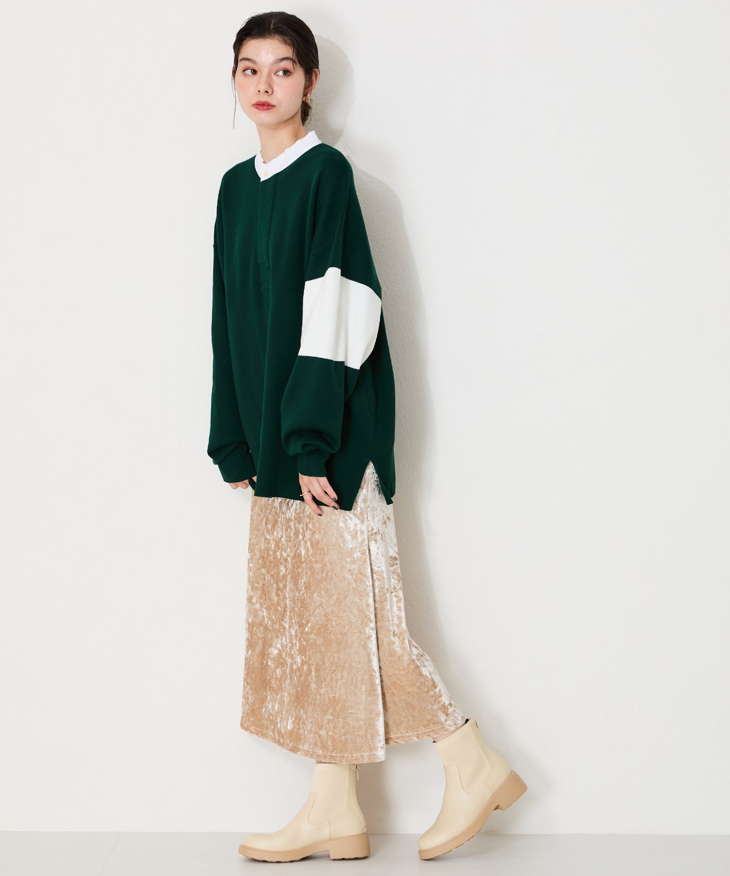 リブニットバックジップブーツ/42407 – ORIENTALTRAFFIC