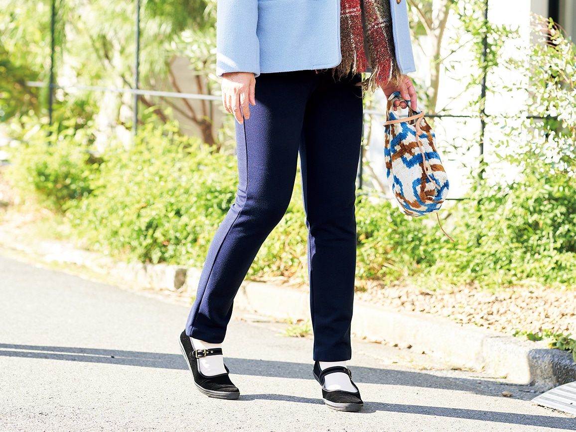 日本製 吸湿発熱 あたたか裏起毛レギンスパンツ（ARIKI）(02_M