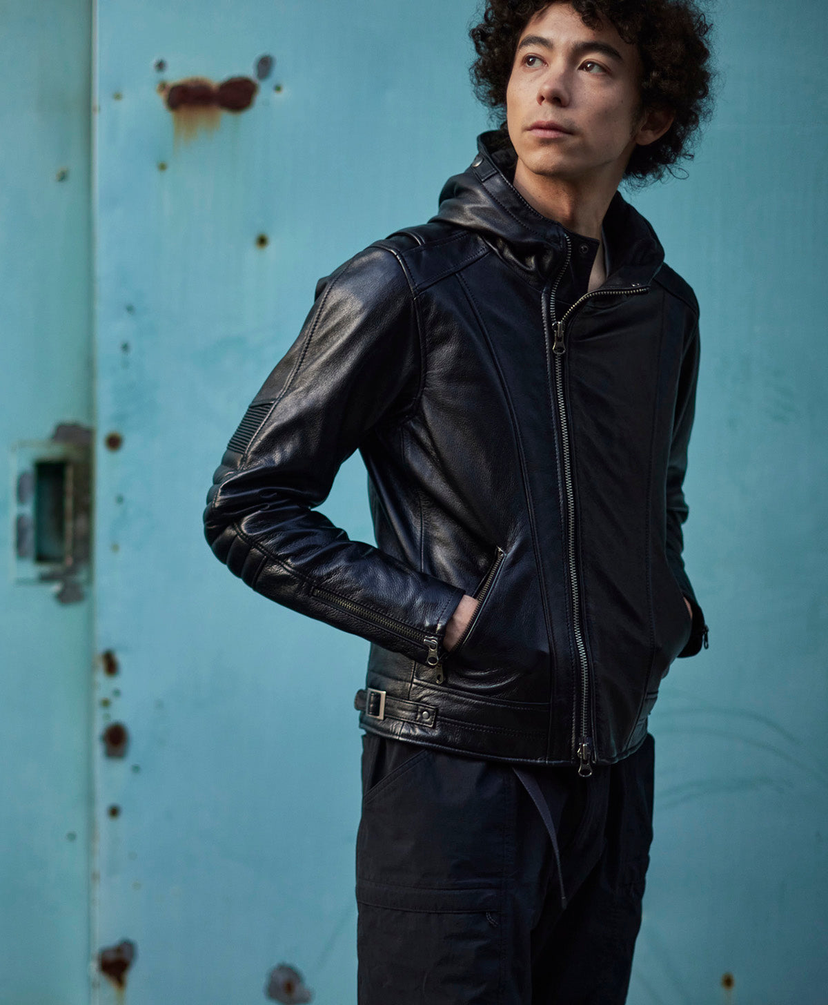 革ジャン フードレザージャケット｜カドヤ公式オンラインショップ｜MR