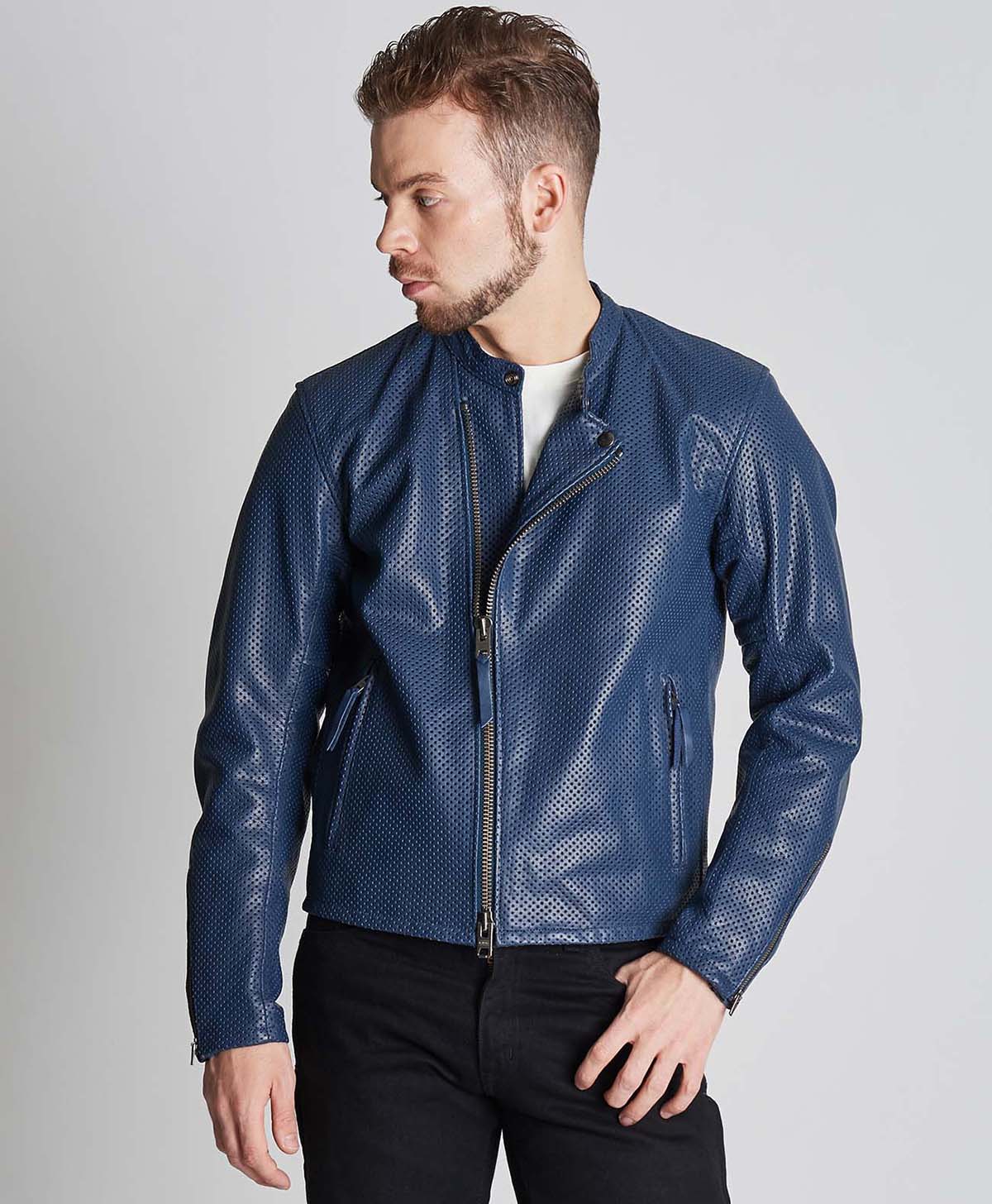 革ジャン パンチング レザージャケット｜カドヤ公式オンラインショップ