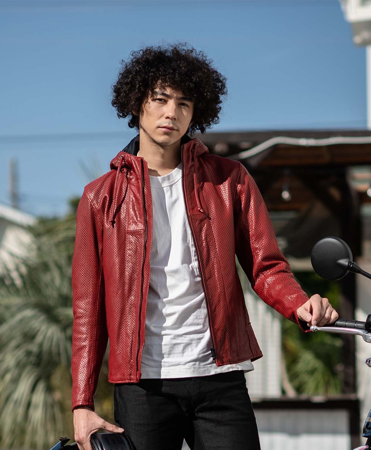 革ジャン レザーパーカー パンチング｜カドヤ公式オンラインショップ