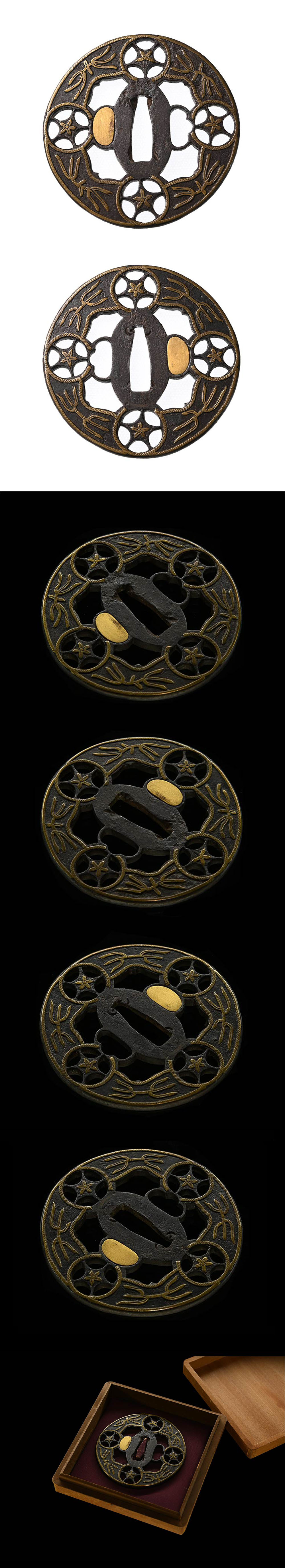 平安城 花透鍔/鐔 ｜日本刀販売は永楽堂