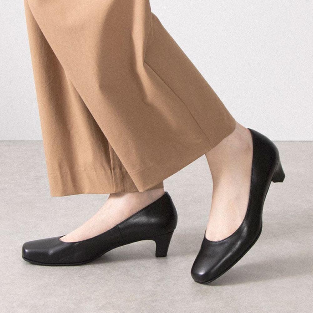 EIZO black ブラックパンプス/ソフトスクエア4.5cm 【N1405】 – EIZO