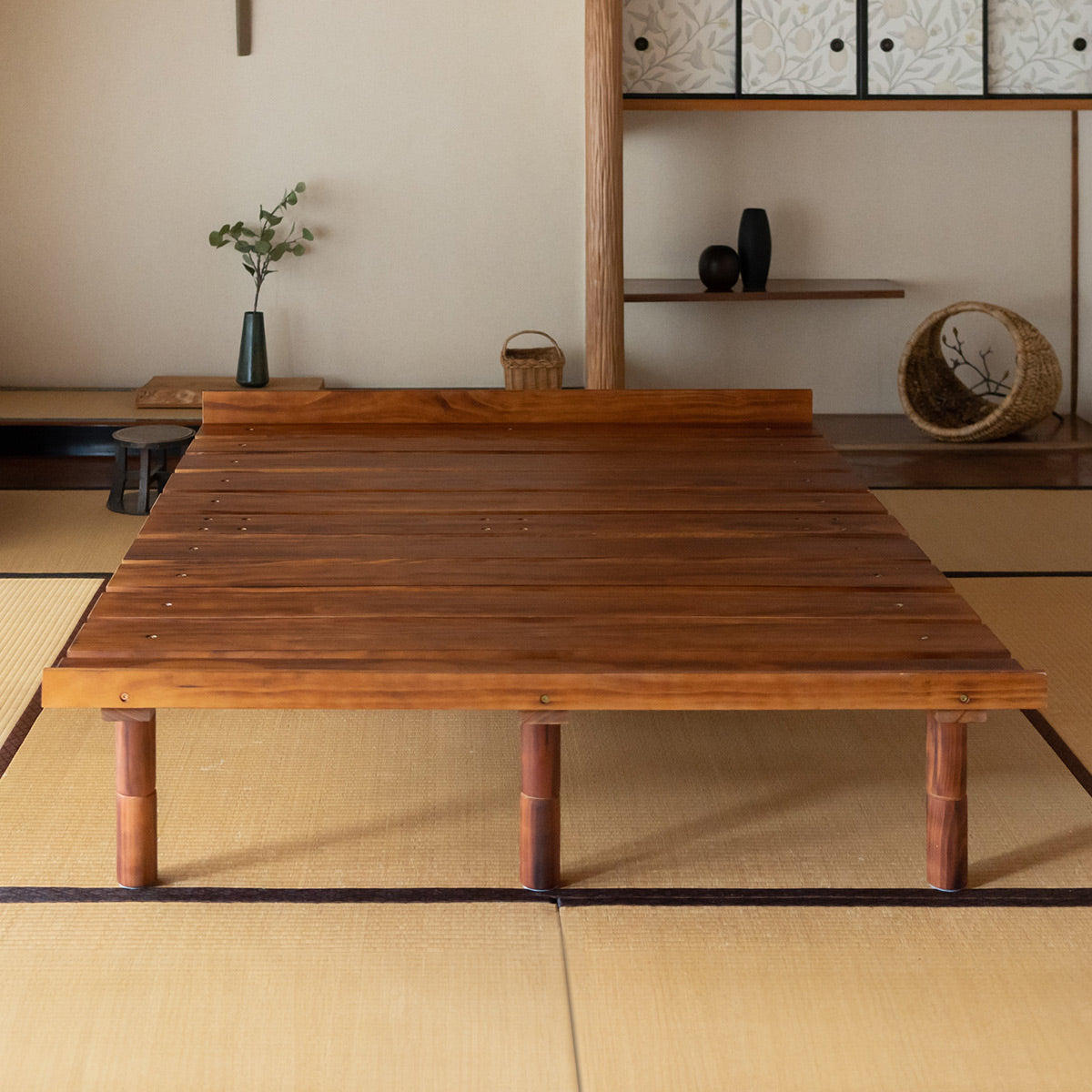 高さが変えられる すのこベッド シングル セミダブル ダブル クイーン