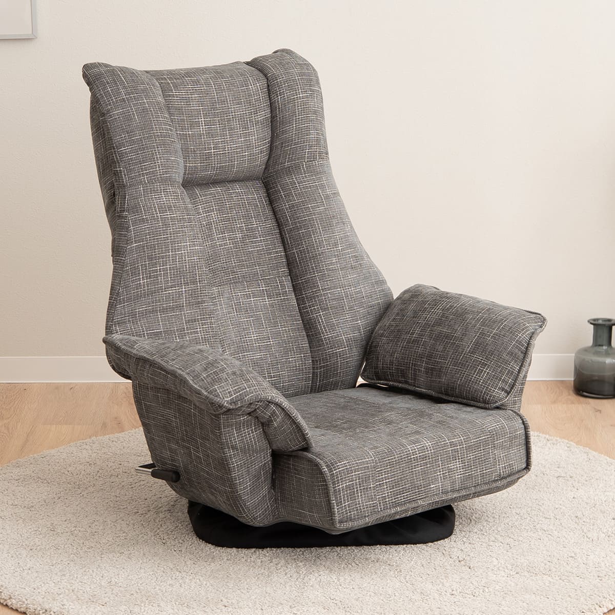 回転座椅子 リクライニングチェア ポケットコイル 座椅子 ソファ 1人用