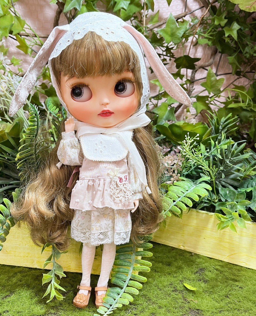 ♡Un petit atelierさまドール用ボネ作家ぬいぐるみカスタムブライス