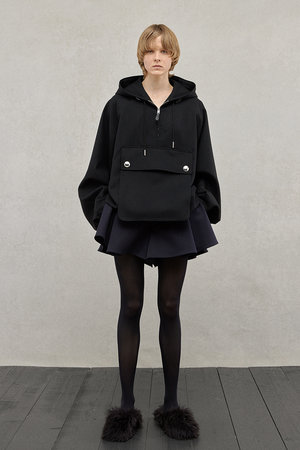 THE RERACS(ザ・リラクス)｜アノラックパーカー/ブラック の通販