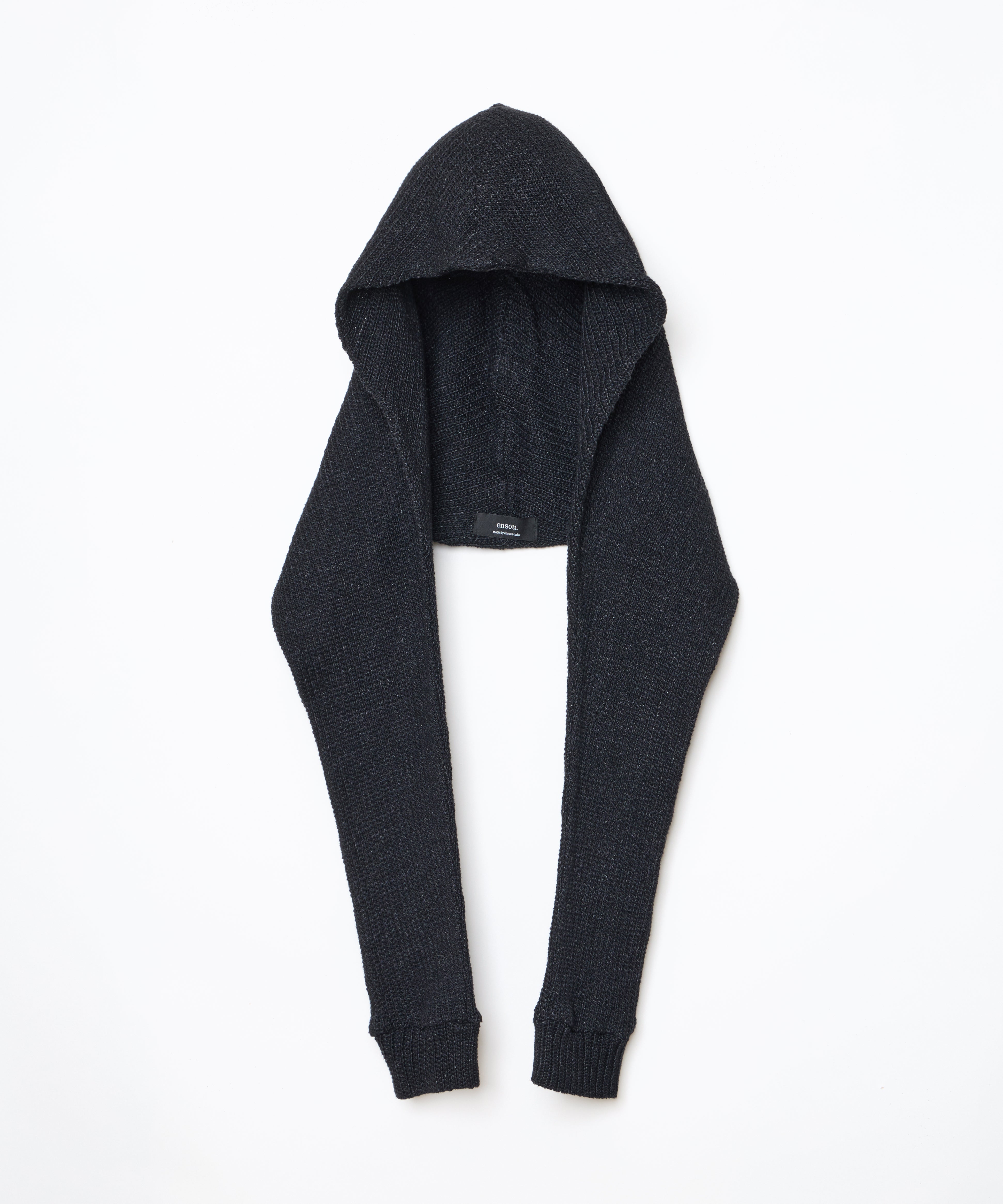 ensou. Hooded Muffler (Black) / E13T010