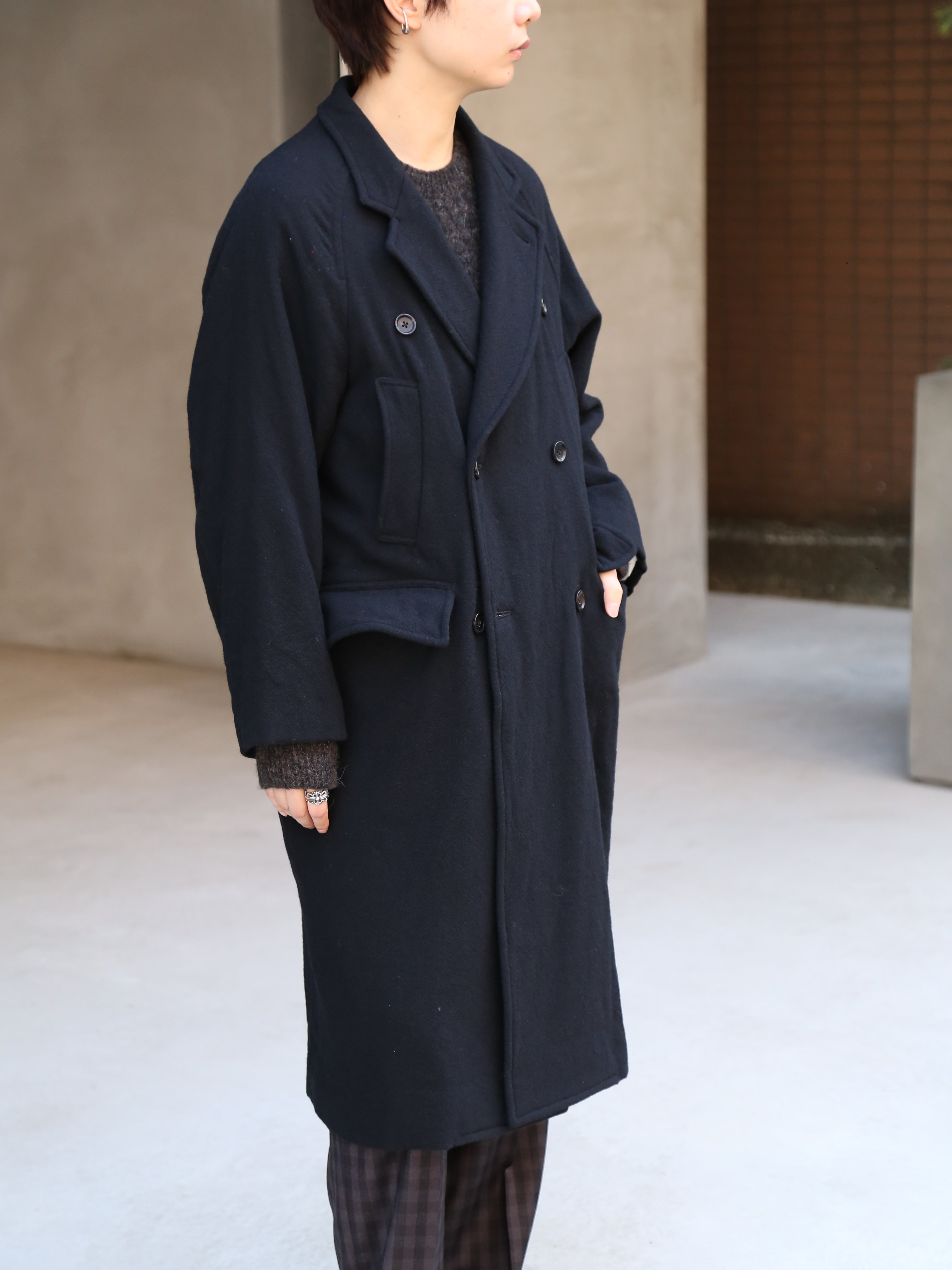 blurhms】Classic Wool Double-Breasted Coat (Womens) – End on End.