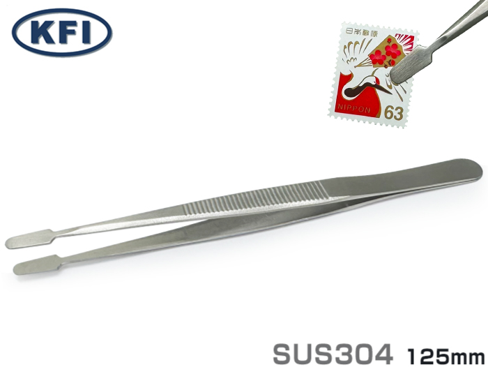 精密ピンセット K-16 中デッキ 125mm SUS304(160001) | コクゴeネット