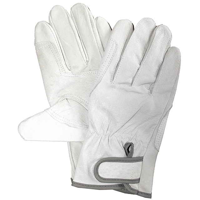 豚革手袋 1335 豚クレスト 当付マジック フリーサイズ (3双組X5組入