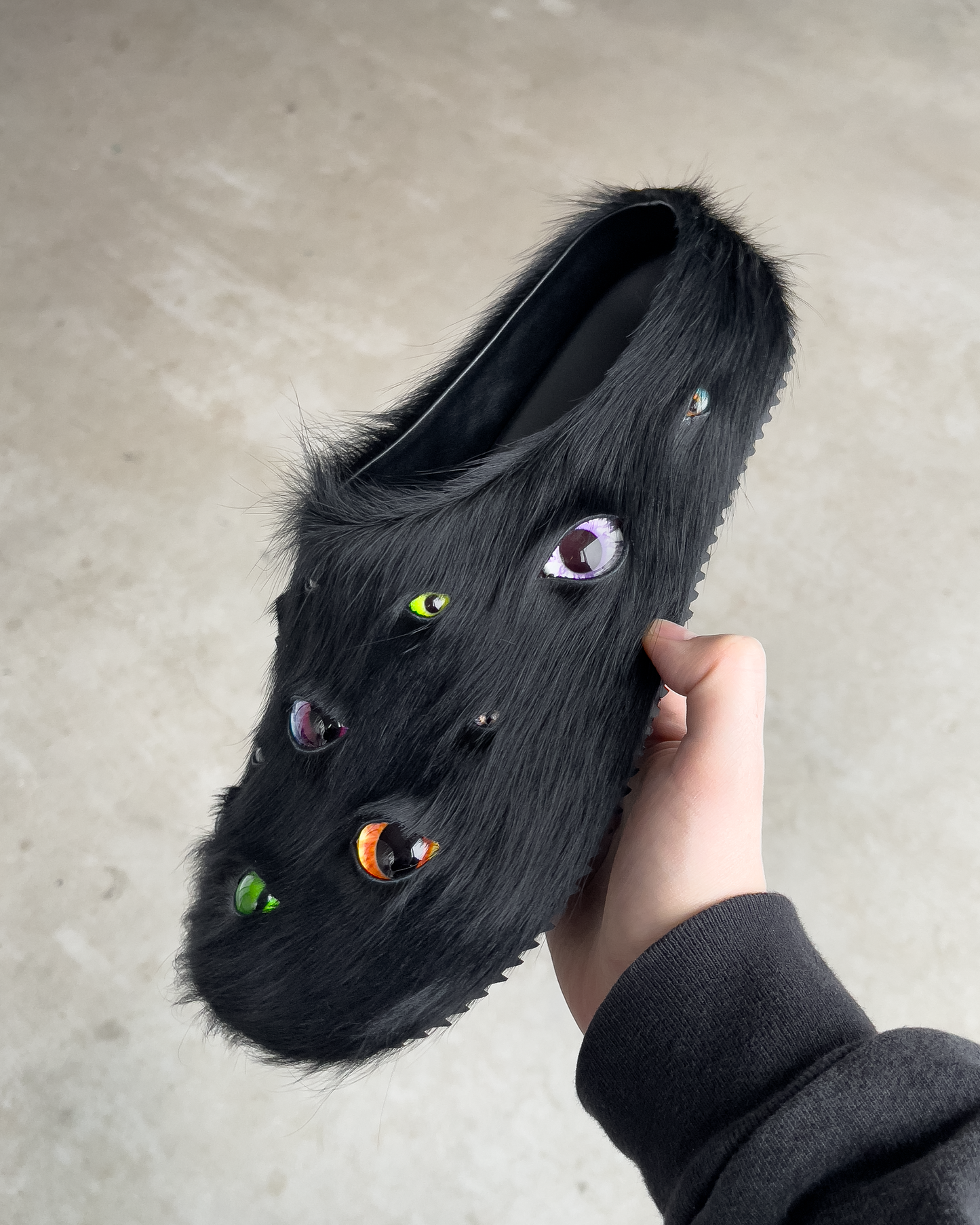 Eyeball Mules - Black – ESENES WORLDWIDE